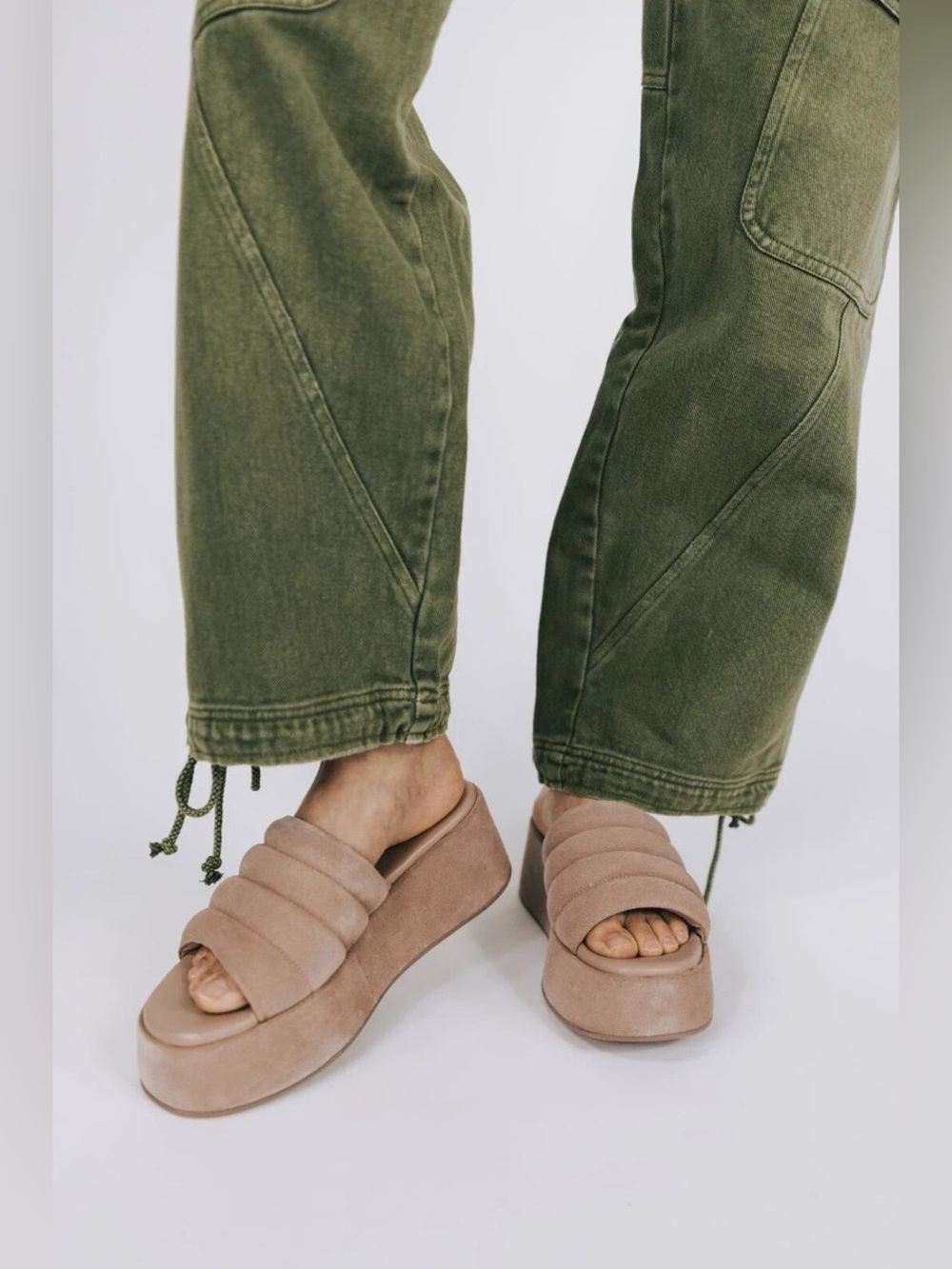 NWT Free People women’s Almost Paradise Platform Slide Sandals US9 - Picture 12 of 13